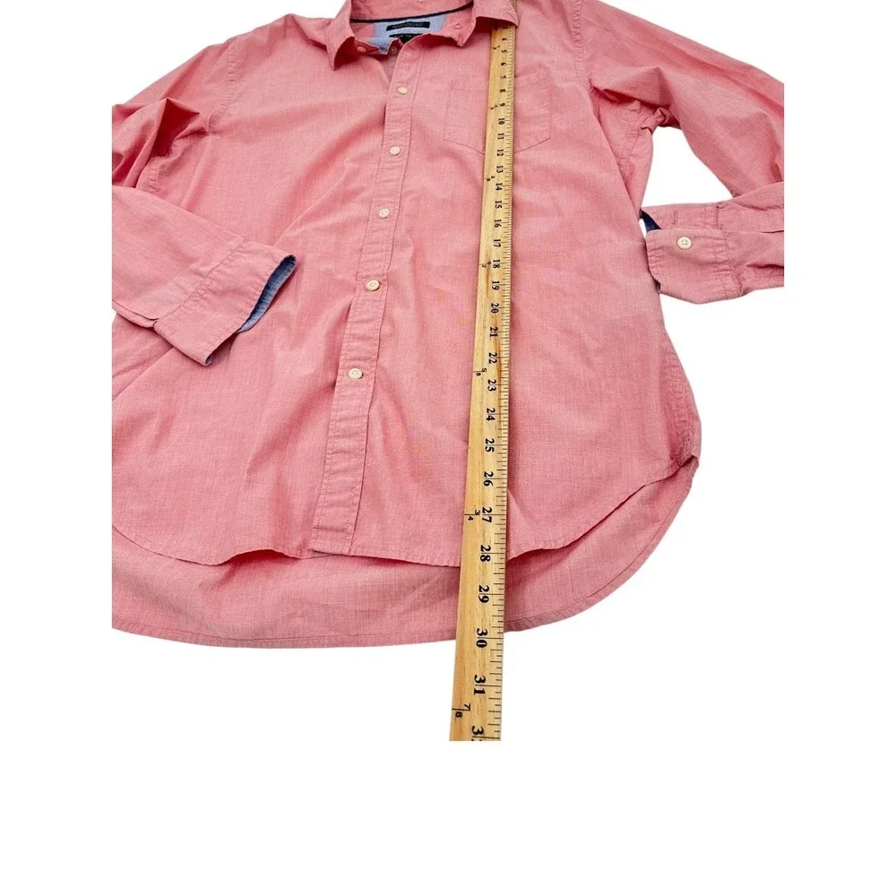 Banana Republic Cotton Camden Fit Button Down Shirt Men's Large Pink Travel